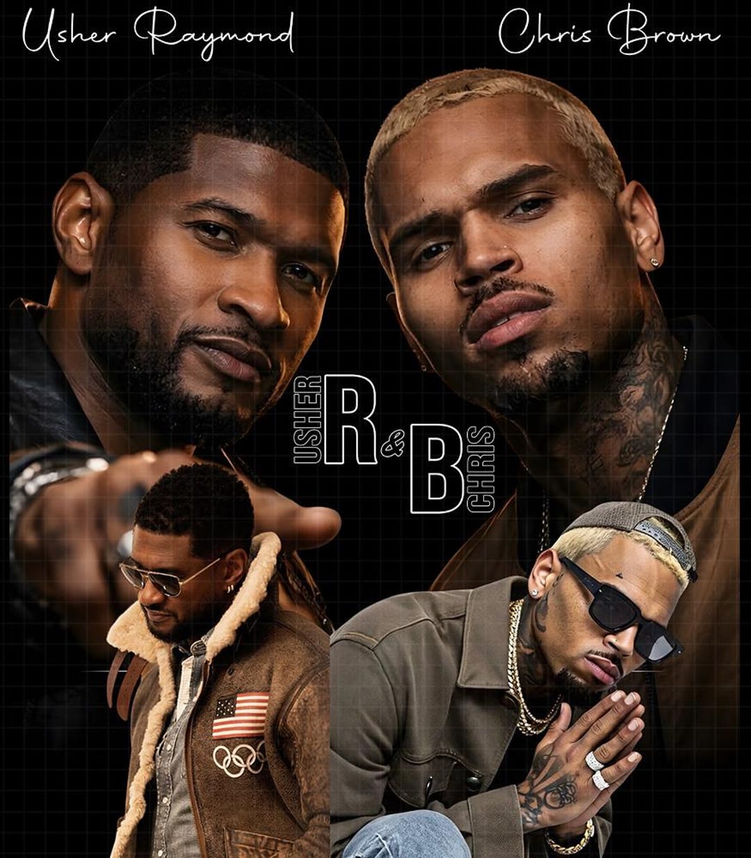 Usher Chris Brown R&B Tour 2026 PNG Design (digital Download) - Etsy