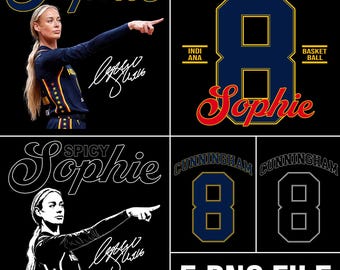 Sophie Cunningham wijzende vingerbundel 5 png-bestand: T-shirtontwerpbestand (digitale download)