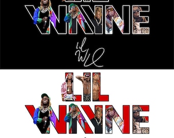 Lil Wayne 2026 Tour: png-ontwerp: hiphoprapper (digitale download) bundel 2, png