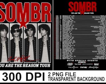 Sombr You Are The Reason Tour PNG: Sombr Fan Merch (Digitale download)