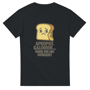 Over calorieën gesproken – Grappig cartoon toast T-shirt voor fijnproevers, foodies en cheat day-fans