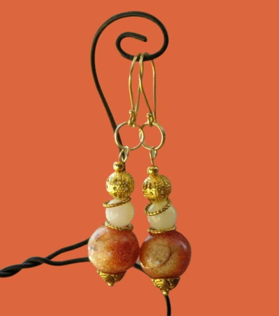 Apple on sale coral earrings