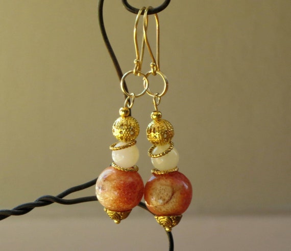 Philippines Apple Coral Earrings Etsy