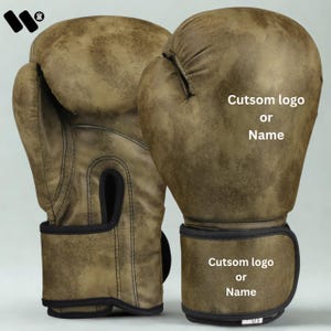 Leather Custom Design Boxing Gloves - Professional Sparring Gloves - Heavy Bag Gloves - Punching Gloves - Gift For Boxer - Birthday Gift