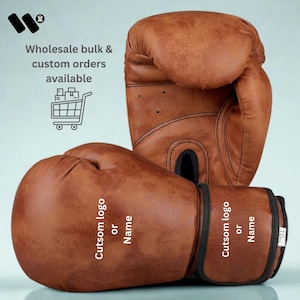 Leather Custom Boxing Gloves - Professional Sparring Gloves - Heavy Bag Gloves - Distressed Punching Gloves - Gift For Boxer - Birthday Gift