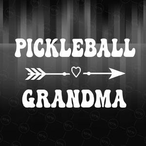 Pickleball grand-mère SVG, rétro grand-mère SVG, fichier SVG drôle de sport, téléchargement numérique