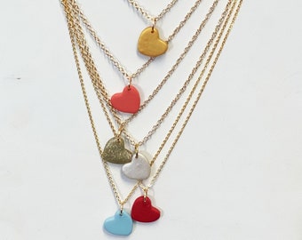 Sweetheart Heart Shaped Pendant Dainty Necklace Valentine's Day Gift Necklace