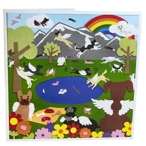 Dog Heaven Sympathy Card / Pet Sympathy / Dog Memorial Card / Pack de 5