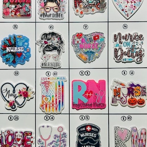 Acrylic Flat Backs, Interchangeable Acrylic, Badge Reel, Magnet, Nurse, RN, Halloween, Nurse Life, Male Nurse, Patients, Medical-Board 2