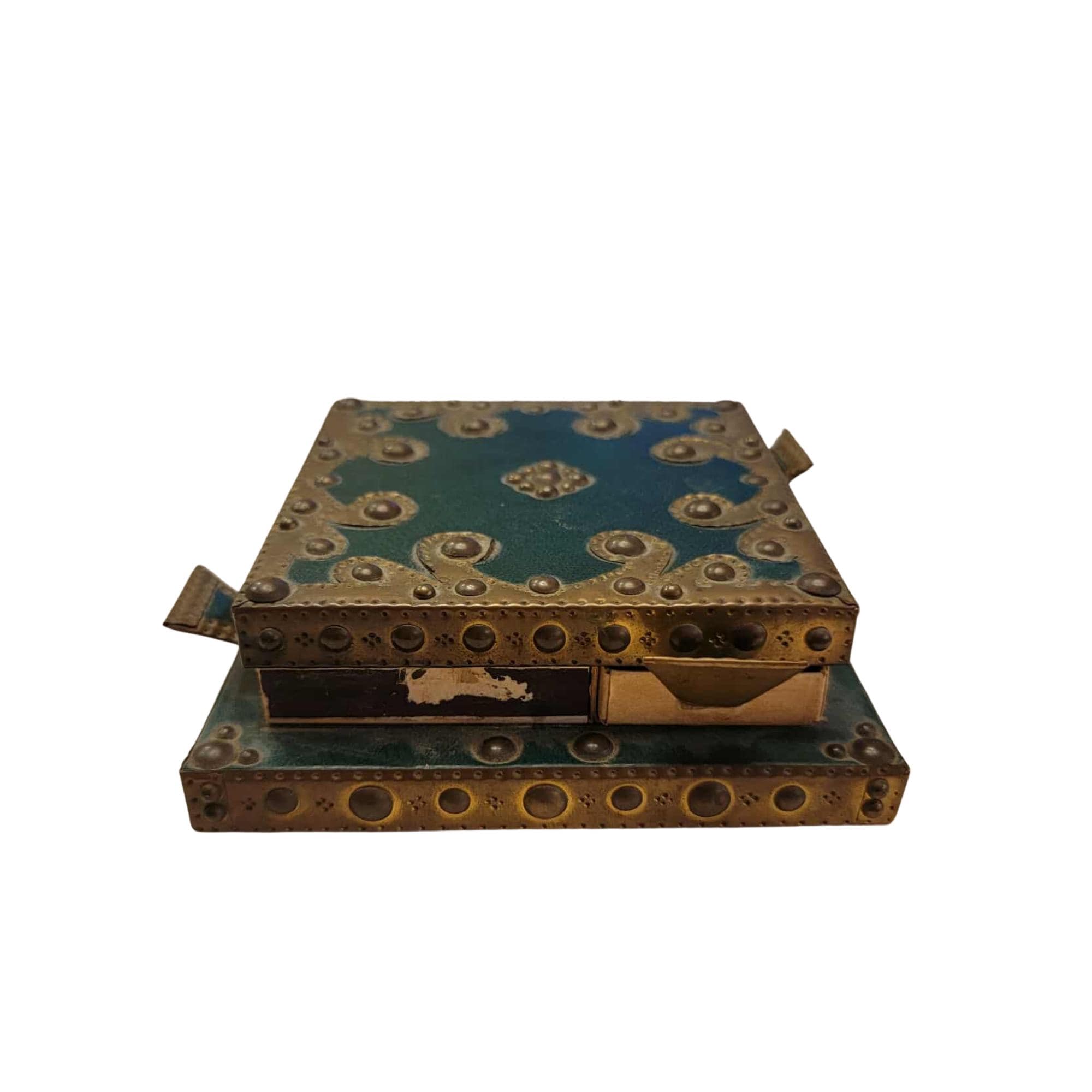 Matchbox Holder With 4 Drawers, Brass Accent Box - Etsy