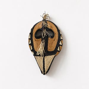 Embera  Woven Mask,  Wounaan Panama Palm Fiber Wall Art