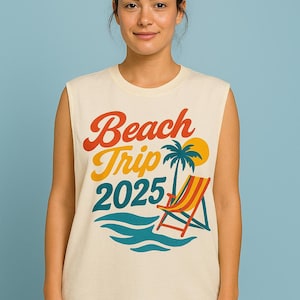 Beach Trip 2025 SVG PNG, Summer Vacation Family Trip, Cricut Beach Lover Gifts, Tropical Vibes, Digital Download Shirt Design, summer shirt