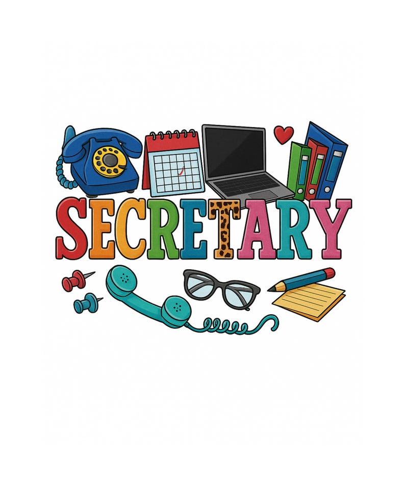 Secretary Png, Sublimation Design Download, Western Secretary Png ...