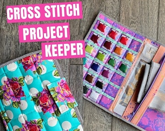 Cross Stitch Project Keeper - The Perfect Project Bag -   PDF Pattern - Comes with Detailed Video Tutorial Access - Needlepoint & Embriodery