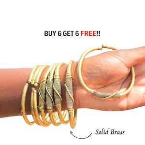 Adjustable Brass Bracelets for Women, Cute African Boho Bracelets, Handmade Jewelry, Gift for Her USA