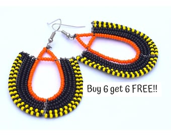 045 ethnic earrings, masai earring, african jewelry, african earring, fulani earring, masai jewelry, kenya earring, earrings studs