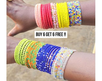 Bracelets, bracelets for women, african bracelets, gifts for her, african jewelry, bead bracelets, spring bracelets, grandma gift, gift