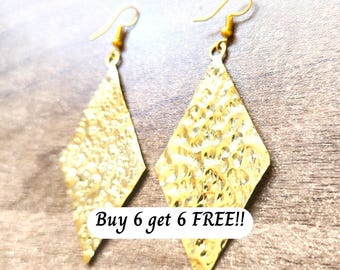 336 brass earrings, brass boho earrings, brass long earrings, long bohemian dangle earrings, boho jewelry, brass jewelry, ethnic earrings