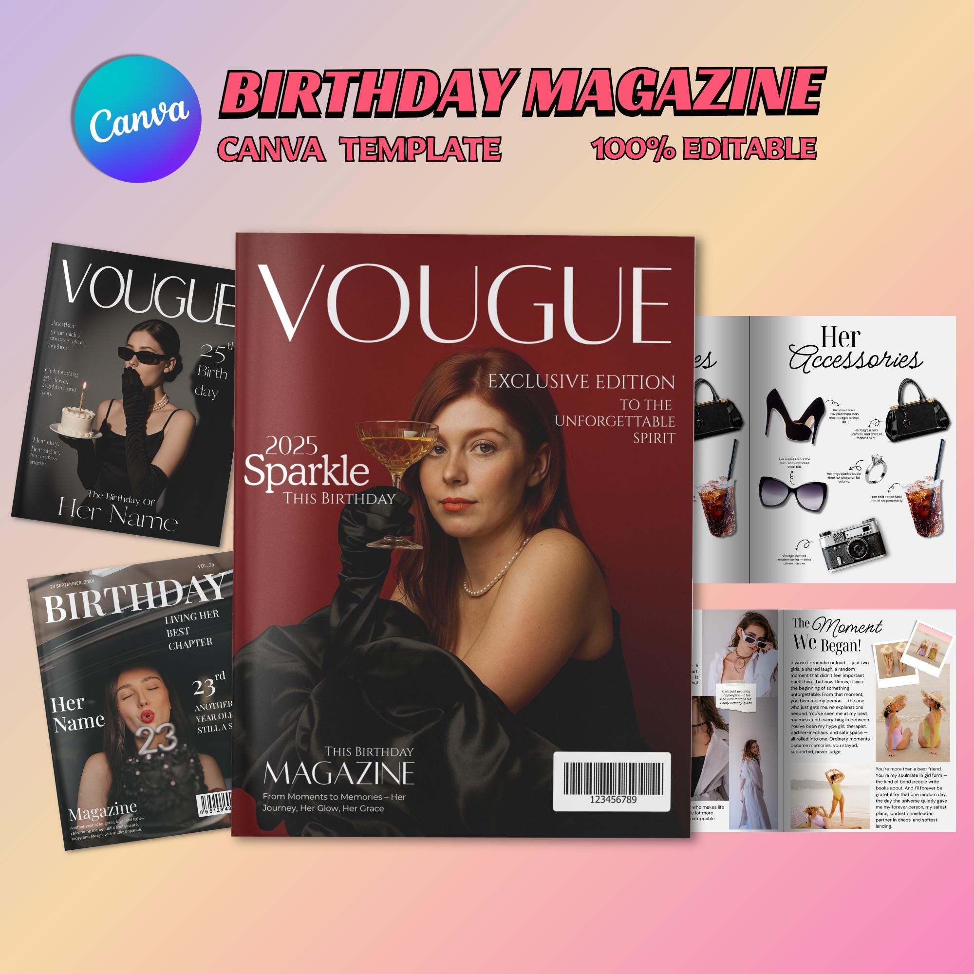 Vogue Magazine 90s - Etsy
