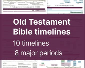 Oś czasu Starego Testamentu: Chronologiczny przewodnik po studium Biblii (10 osi czasu obejmujących 8 głównych okresów)