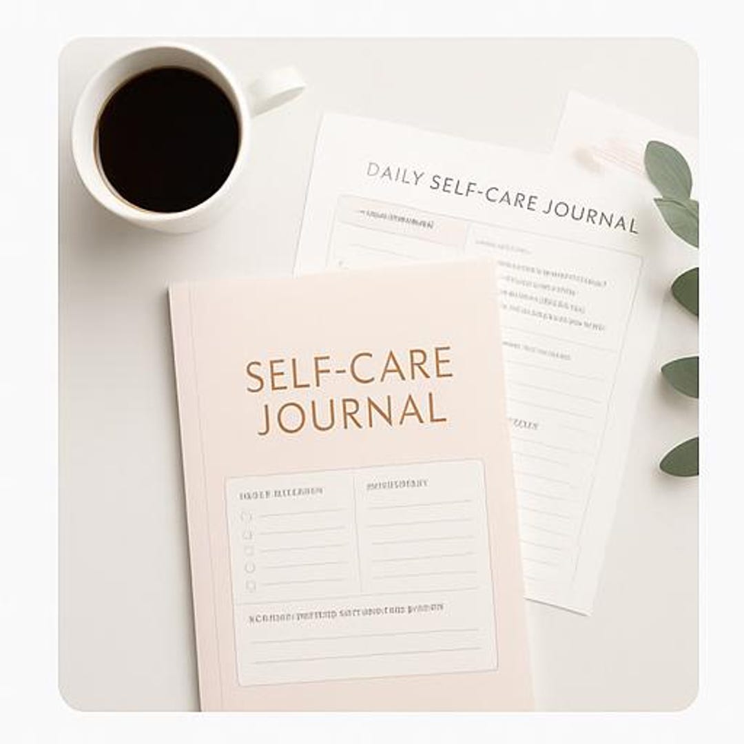Printable Self Care Journal PDF Instant Download Daily Mood Tracker ...
