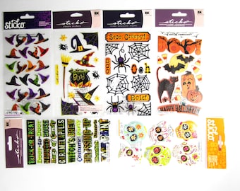 Sticko Brand Halloween Scrapbook Photo and Card Making Embellishment Stickers (you choice)