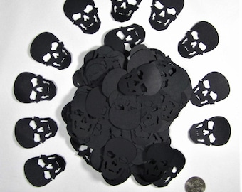 100pcs Gothic Wedding or Birthday Black Skull Confetti Table Decoration Confetti