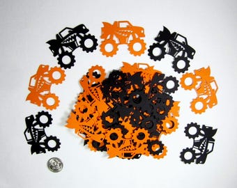 125pc Monster Truck Tiger Shark Birthday Confetti or Card Making or Die Cuts