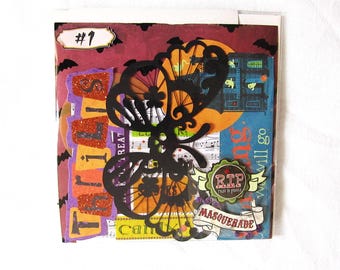Mixed Lot Handmade & Junk Fun Halloween Die Cuts  -Scrapbook Stickers + Embellishments - You Choice