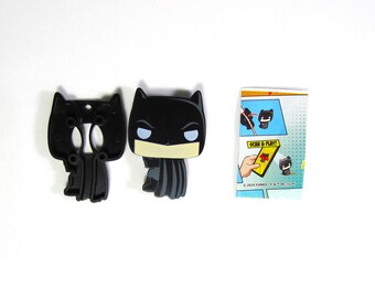 Batman Superman Wonder Woman  Phone Cable Huggers  Kinder DC Collectible Toy Accessory (Your Choice)