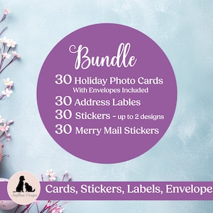 Lot de 30 cartes photo avec enveloppes kraft brunes, étiquettes d'adresse et autocollants