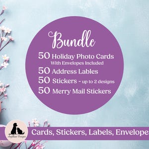 Lot de 50 cartes photo avec enveloppes kraft brunes, étiquettes d'adresse, autocollants