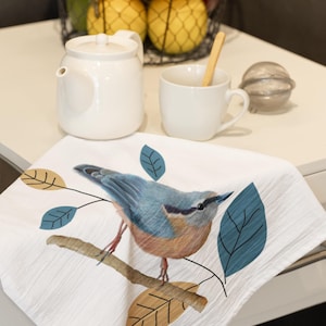 Nuthatch Tea Towel