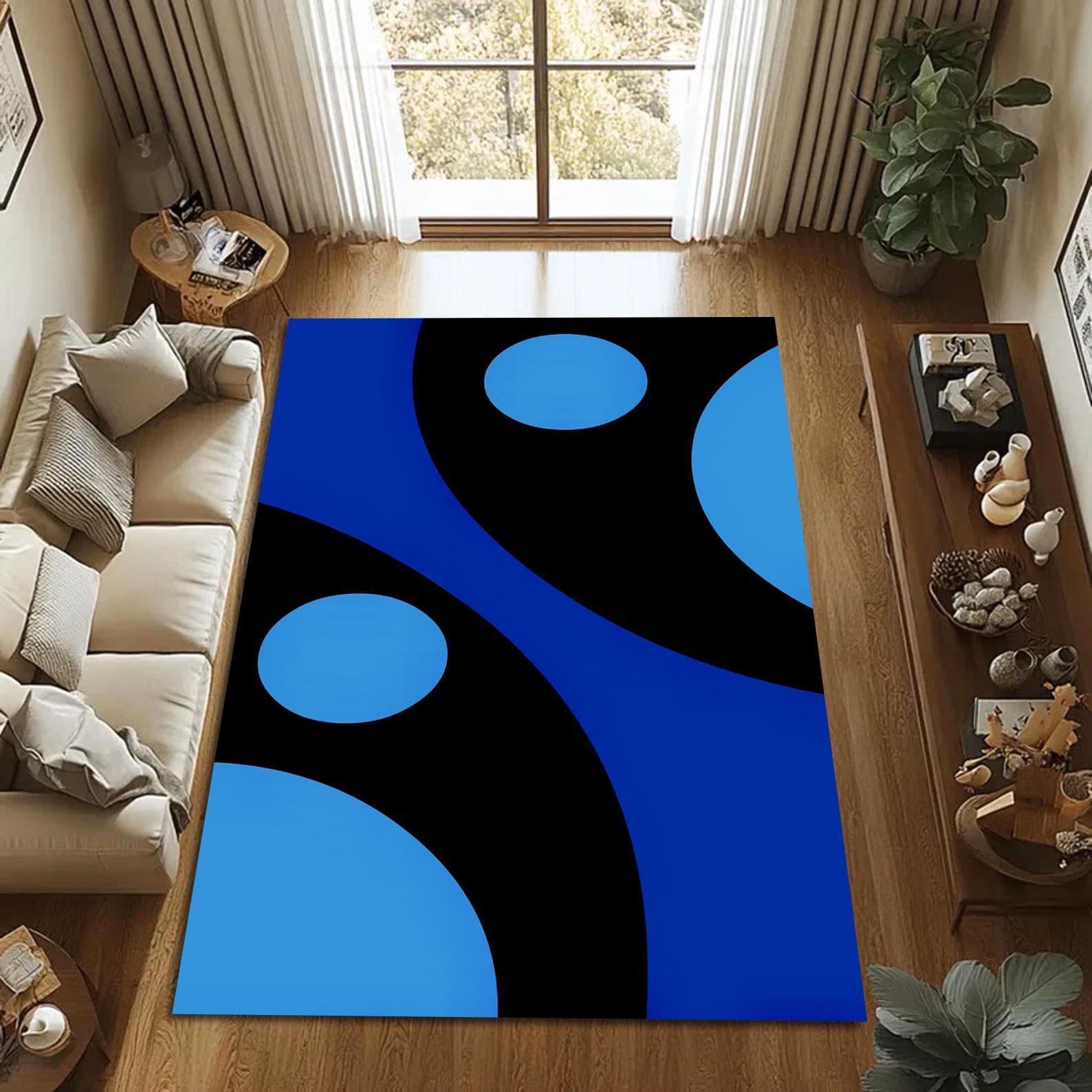 Large Graphic Rug - Etsy