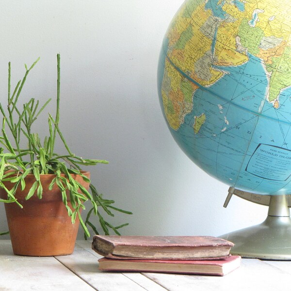 vintage world globe