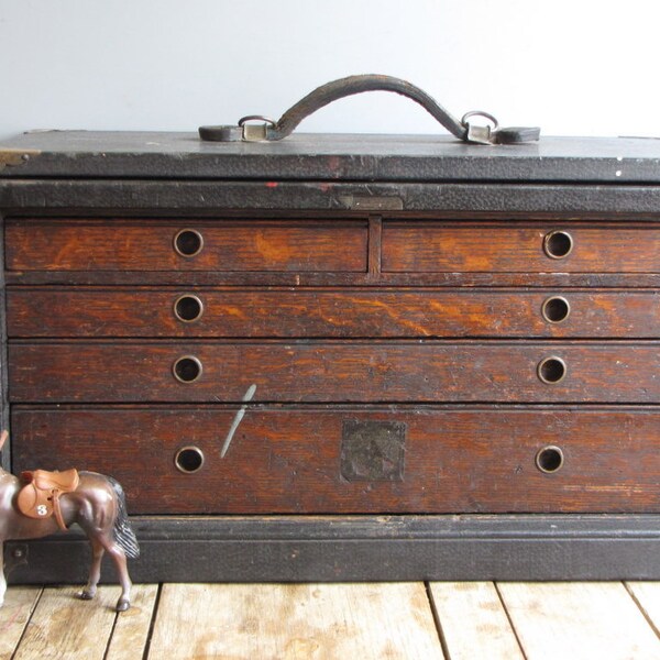 vintage machinist's tool chest