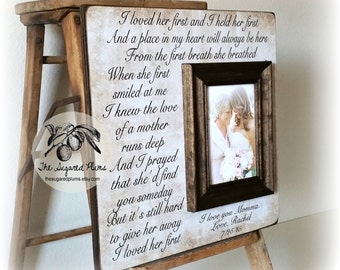 Mother of the Bride Gift from Daughter, Personalized Frame for Mom, 16x16