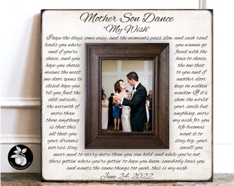 Mother Son Dance Picture Frame, Mother of the Groom Rustic Wedding Gift, 16x16 The Sugared Plums Frames