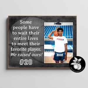 Personalized Senior Basketball Picture Frame: End of Season Gift