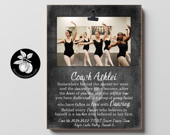 Dance Teacher Gifts Frame, Dance Recital Gift from Students, Ballet or Tap Teacher Appreciation Gift, Somewhere Behind the Dancers, 9x12