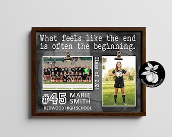 Personalized Senior Night Soccer Picture Frame, Sports Team Gift, Custom Gifts for Graduating Senior, Graduation Gift Ideas - What Feels