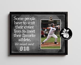 Personalized Senior Baseball Picture Frame, Baseball Senior Night Gift Ideas, End of Season Baseball Banquet, We Raised Ours