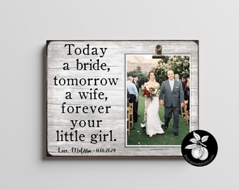 Father of the Bride Gift from daughter, Father of the Bride Picture Frame, Wedding Gifts for Parents, Father of the Bride Gift Ideas