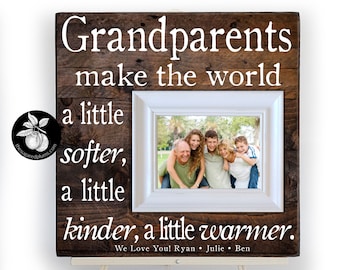 Personalized Gift For Grandma and Grandpa,Grandparent Gifts for Christmas, Mothers Day gift for Grandma 16x16 The Sugared Plums Frames