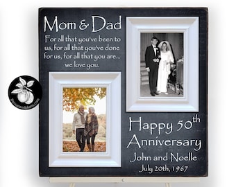 50th Anniversary Gift For Parents, Parents 25th Anniversary Gift, Personalized Wedding Gift 16x16 The Sugared Plums