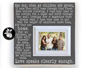 One Day When My Children Are Grown Sign, Picture Frame, Mothers Day Gift, 16x16 The Sugared Plums Frames