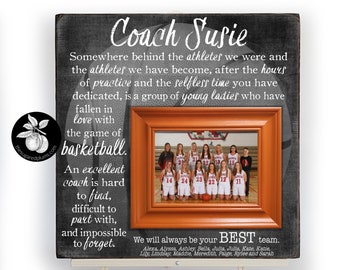 Personalized Girls BASKETBALL Coach Gift, Basketball Frame, Basketball Gift, Basketball Mom, Basketball Decor, Coach Appreciation Gift 16x16