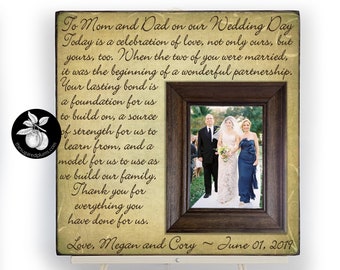 Parents Wedding Gift, Parents of the Groom, Father of the Groom Gift, Mother of the Groom, Thank You Gift, Personalized Picture Frame 16x16