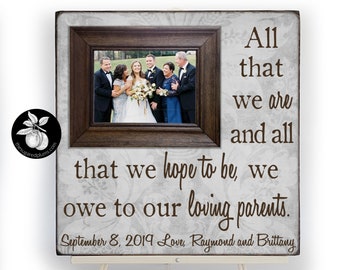 Gift For Mother Of The Groom, All That We Are Picture Frame, Mother In Law Gift, 16x16 The Sugared Plums