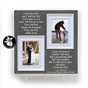 Father of the Bride Gift Picture Frame, Dad Gifts From Daughter, 16x16 The Sugared Plums